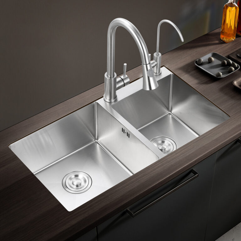 American Stainless Steel Double Sink